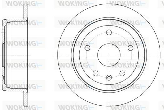 Woking D6872.00 - Спирачен диск vvparts.bg