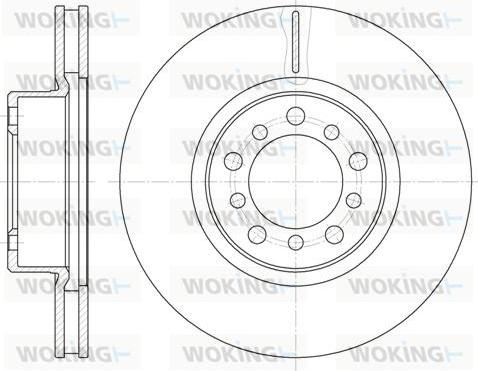 Woking D6345.10 - Спирачен диск vvparts.bg