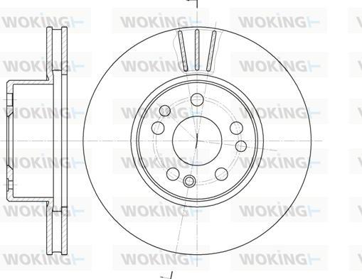 Woking D6351.10 - Спирачен диск vvparts.bg