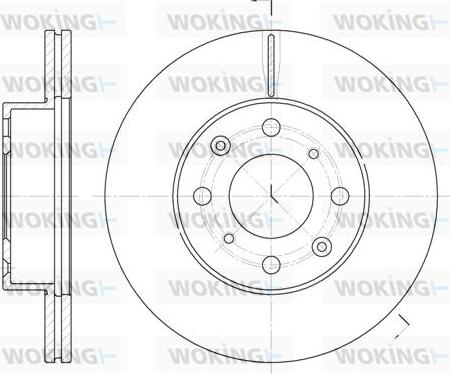 Woking D6366.10 - Спирачен диск vvparts.bg