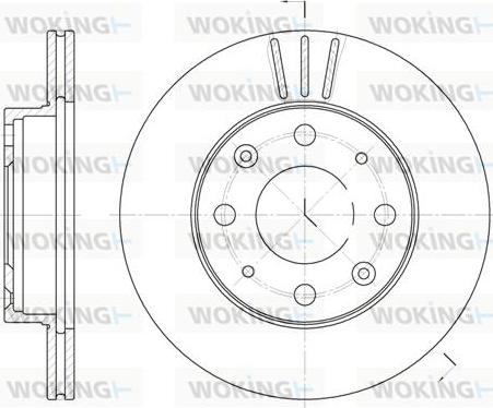 Woking D6368.10 - Спирачен диск vvparts.bg