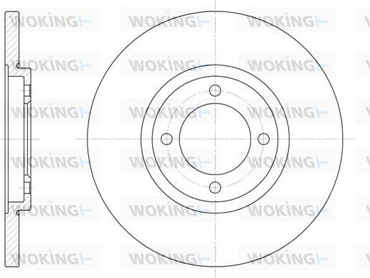 Woking D6362.00 - Спирачен диск vvparts.bg