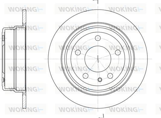 Woking D6309.00 - Спирачен диск vvparts.bg