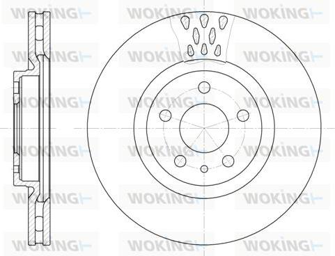 Woking D6305.10 - Спирачен диск vvparts.bg