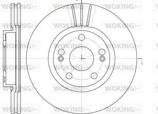 Woking D6301.10 - Спирачен диск vvparts.bg