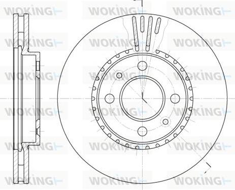Woking D6302.10 - Спирачен диск vvparts.bg