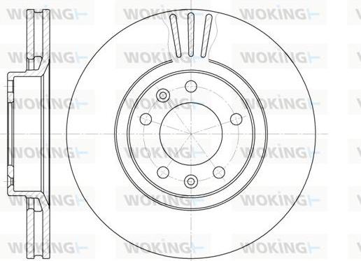 Woking D6307.10 - Спирачен диск vvparts.bg