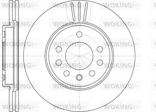Woking D6319.10 - Спирачен диск vvparts.bg