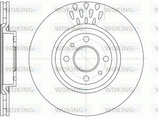 Woking D6315.10 - Спирачен диск vvparts.bg