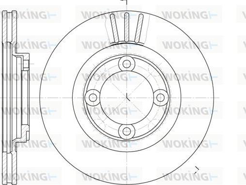 Woking D6385.10 - Спирачен диск vvparts.bg