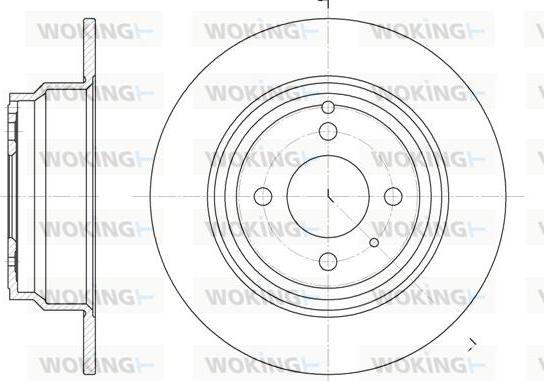 Woking D6335.00 - Спирачен диск vvparts.bg