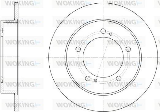 Woking D6331.00 - Спирачен диск vvparts.bg