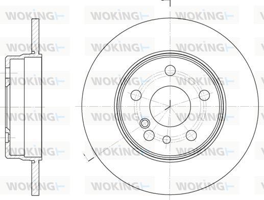 Woking D6332.00 - Спирачен диск vvparts.bg