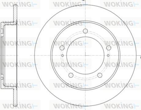 Woking D6329.00 - Спирачен диск vvparts.bg