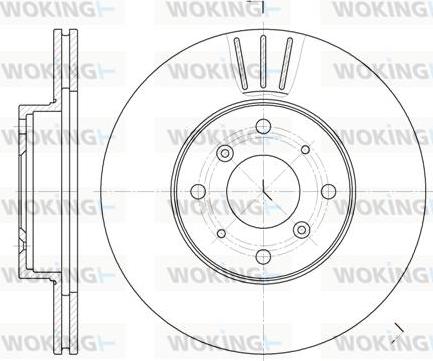 Woking D6322.10 - Спирачен диск vvparts.bg