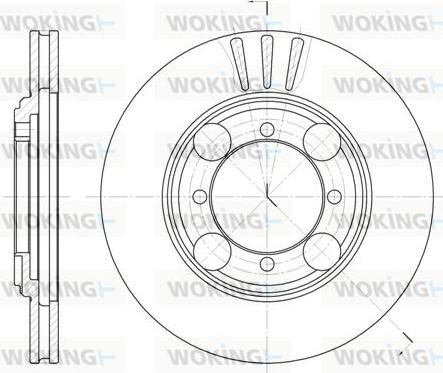 Woking D6375.10 - Спирачен диск vvparts.bg
