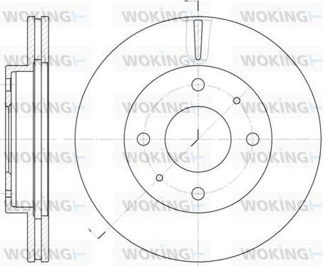 Woking D6376.10 - Спирачен диск vvparts.bg