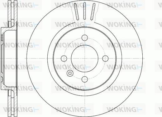 Woking D6294.10 - Спирачен диск vvparts.bg