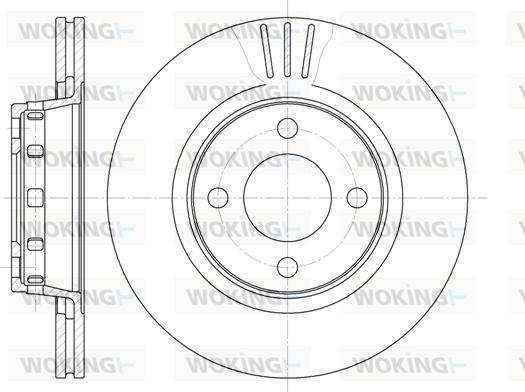 Woking D6295.10 - Спирачен диск vvparts.bg