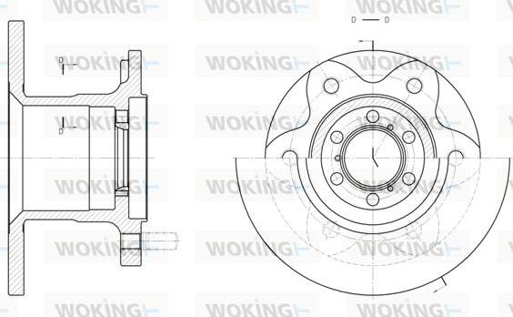 Woking D6290.00 - Спирачен диск vvparts.bg