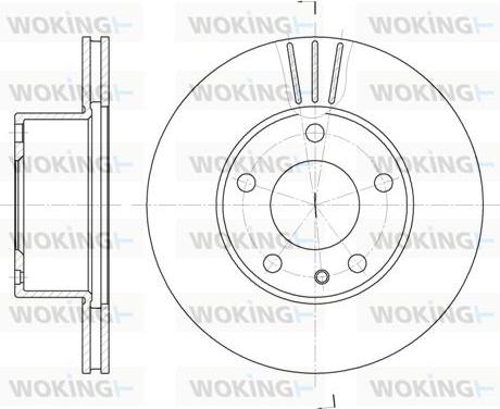 Woking D6298.10 - Спирачен диск vvparts.bg