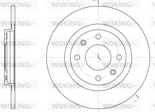 Woking D6241.01 - Спирачен диск vvparts.bg