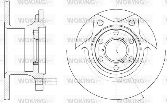 Woking D6242.00 - Спирачен диск vvparts.bg