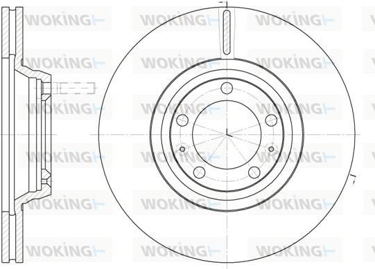 Woking D6247.10 - Спирачен диск vvparts.bg