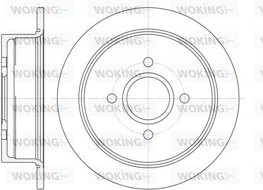 Woking D6250.00 - Спирачен диск vvparts.bg