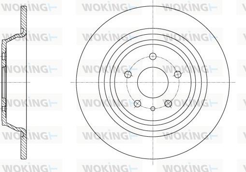 Woking D62516.00 - Спирачен диск vvparts.bg