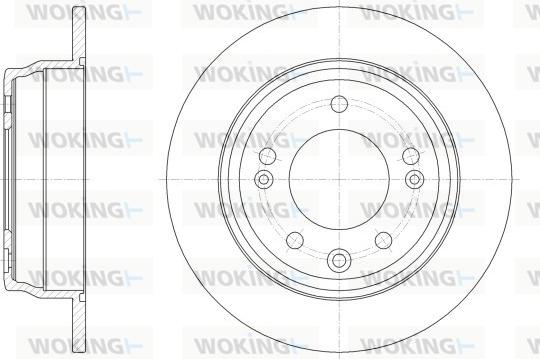 Woking D62517.00 - Спирачен диск vvparts.bg