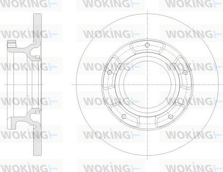 Woking D62534.00 - Спирачен диск vvparts.bg