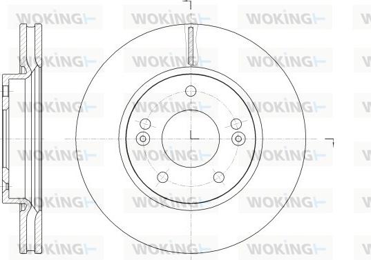 Woking D62523.10 - Спирачен диск vvparts.bg