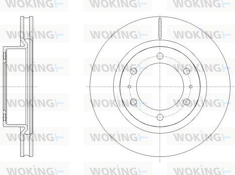 Woking D62527.10 - Спирачен диск vvparts.bg