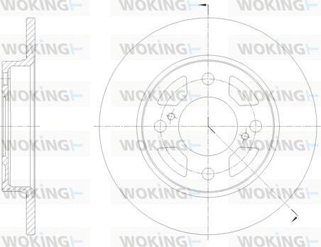 Woking D62099.00 - Спирачен диск vvparts.bg