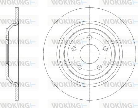 Woking D62095.00 - Спирачен диск vvparts.bg
