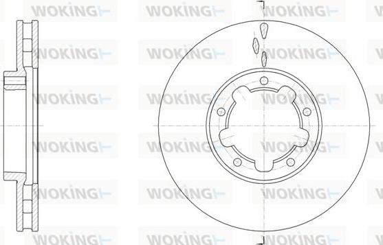 Woking D62091.10 - Спирачен диск vvparts.bg