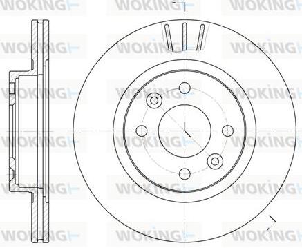 Woking D6204.10 - Спирачен диск vvparts.bg