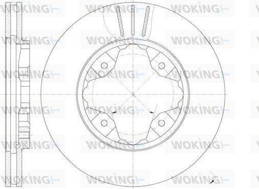 Woking D6205.10 - Спирачен диск vvparts.bg