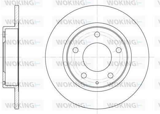 Woking D6206.00 - Спирачен диск vvparts.bg