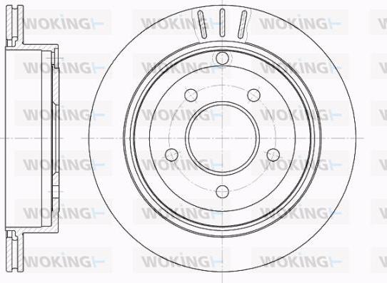 Woking D62006.10 - Спирачен диск vvparts.bg