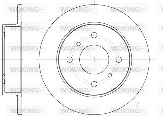 Woking D6200.00 - Спирачен диск vvparts.bg