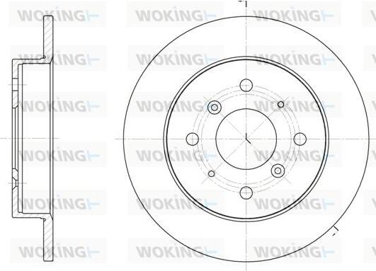 Woking D6208.00 - Спирачен диск vvparts.bg