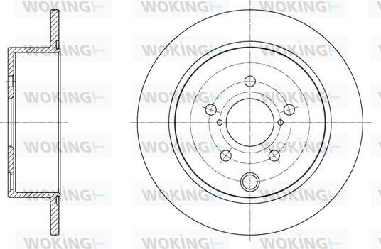 Woking D62034.00 - Спирачен диск vvparts.bg