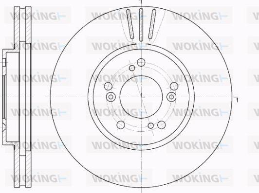 Woking D62031.10 - Спирачен диск vvparts.bg