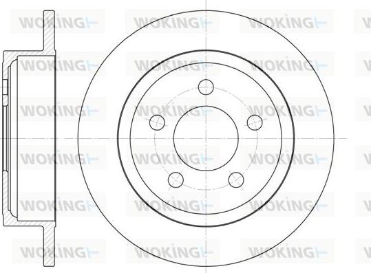 Woking D62029.00 - Спирачен диск vvparts.bg