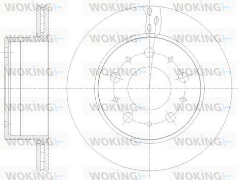 Woking D62109.10 - Спирачен диск vvparts.bg