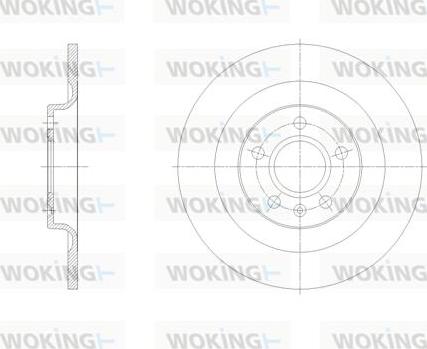 Woking D62105.00 - Спирачен диск vvparts.bg