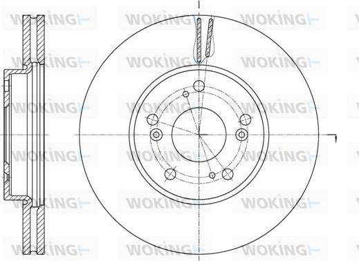 Woking D62107.10 - Спирачен диск vvparts.bg