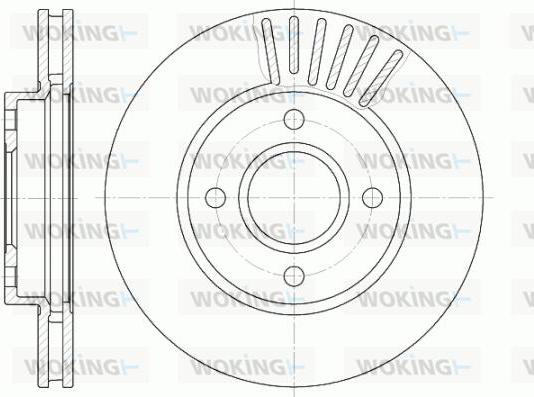 Woking D6211.10 - Спирачен диск vvparts.bg